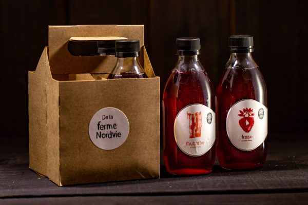4X Guizou mélange fraise ET rhubarbe 330 mL – Image 4
