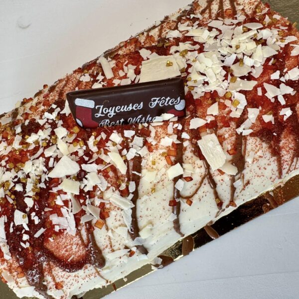 Bûche de Noël Boréalait à la crème glacée classique à la vanille – Image 2