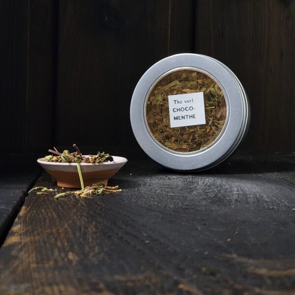 Thé vert choco-menthe - 150 ml