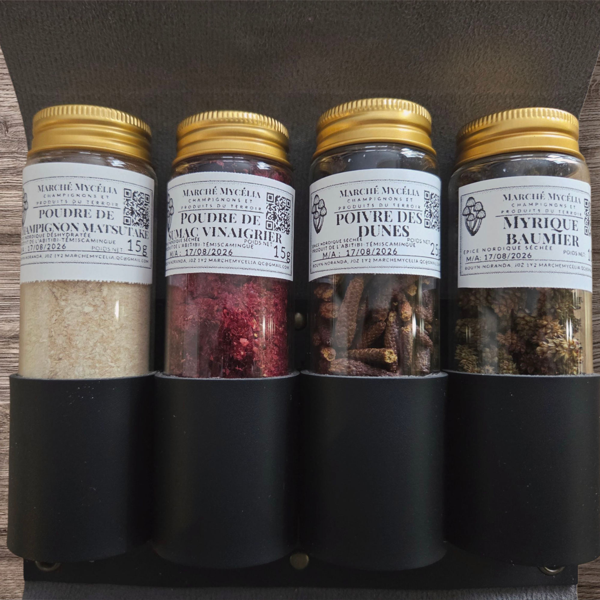 Trousse gastronomique nordique de luxe en cuir