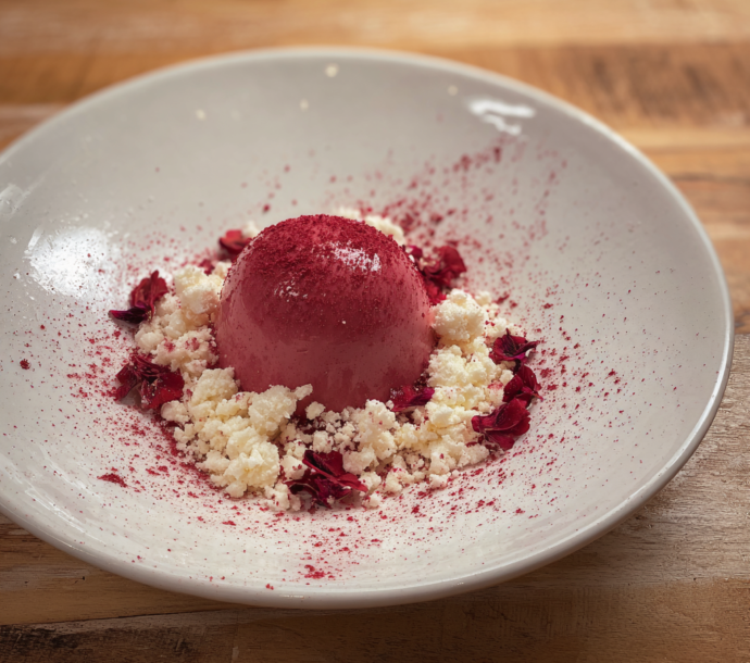 Panna cotta à la fraise