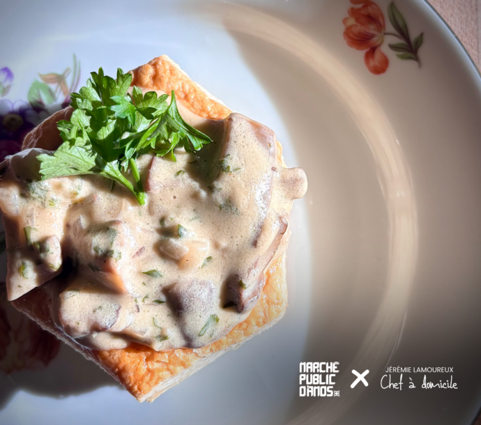 Vol-au-vent aux champignons sauvages